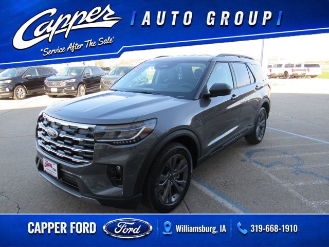 2026 Ford Explorer Active w/200A Pkg in Carbonized Gray Metallic — front three-quarter view