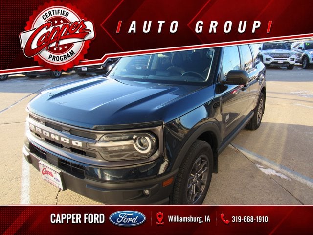 2022 Ford Bronco Sport Big Bend in Alto Blue Metallic Tinted Clearcoat — front three-quarter view