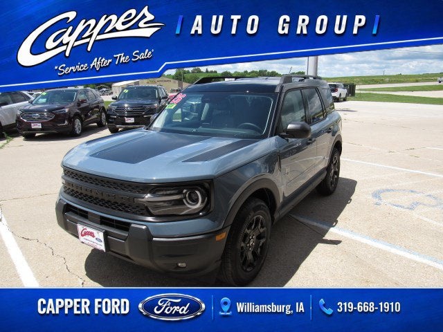 2026 Ford Bronco Sport Big Bend in Azure Gray Metallic Tri-Coat — front three-quarter view