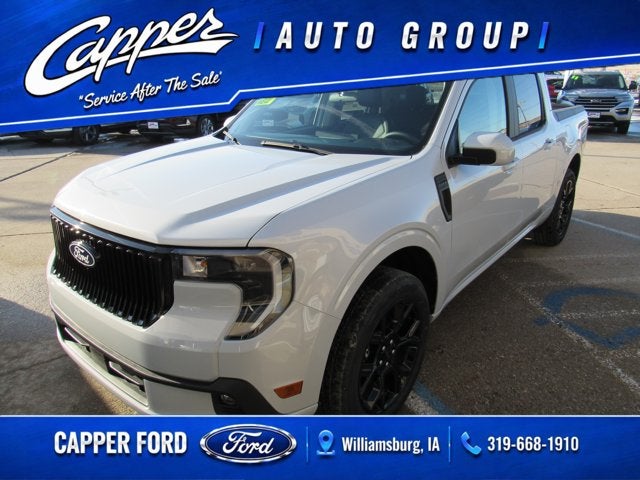 2026 Ford Maverick Lobo Standard in Space White Metallic — front three-quarter view